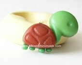 Turtle mold 1125 - silicone mold, craft mold, porcelain mold, jewelry mold, food mold, pop up mold, clays mold, flexible mold