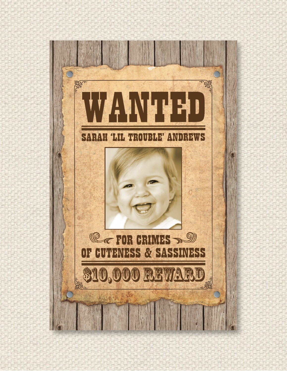 custom wanted poster - wild west