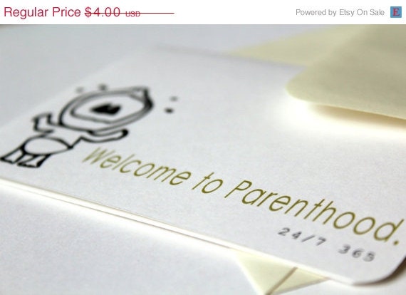 SALE Greeting Card: Baby Shower NEW Baby