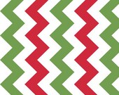Sale Riley Blake Medium Chevron Christmas Manufacturer's Cut (58" wide) 1 yard