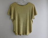 Vintage metallic gold blouse