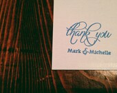 Thank You Stamp Formal Calligraphy Custom Stamp