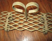 Metal Candle Holder Handcrafted Industrial Style Gold Color