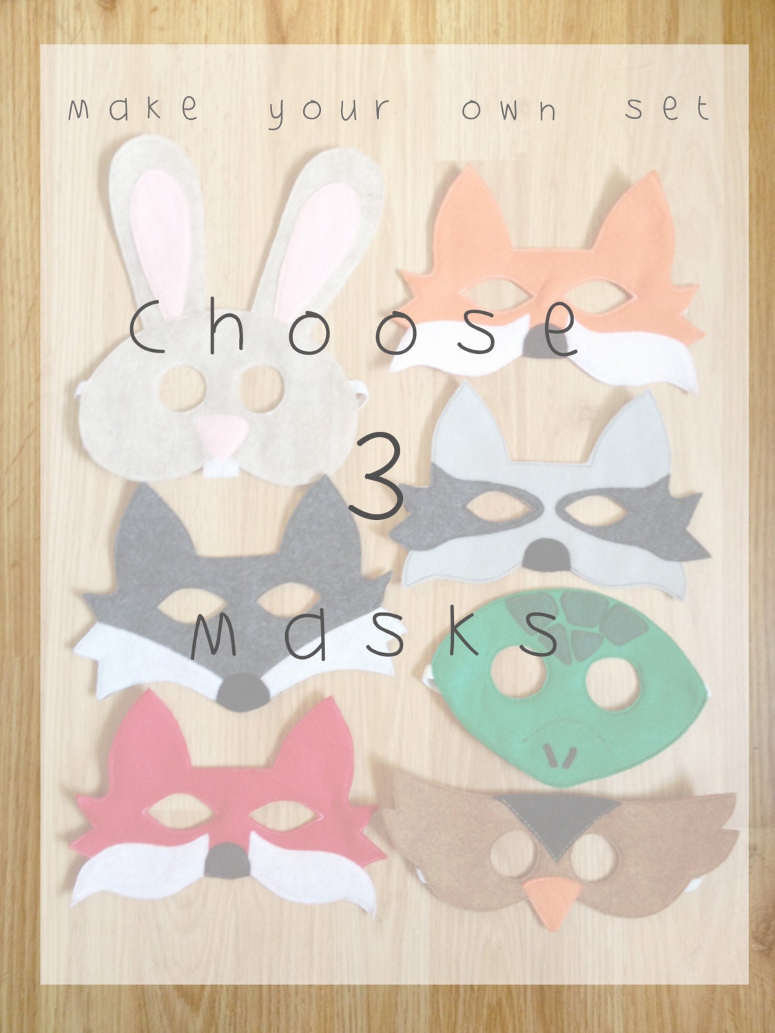Choose 3 Masks-- CHILD
