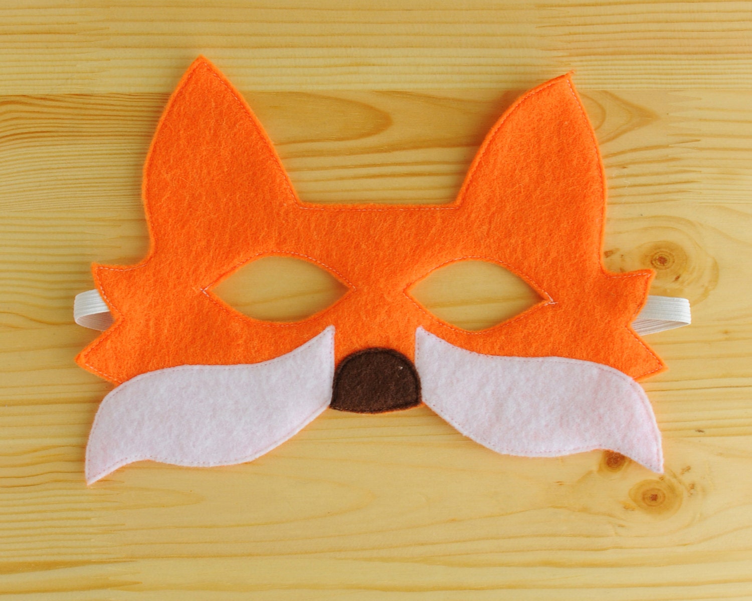 Orange Fox Mask- ADULT