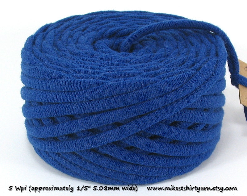 Recycled T-Shirt Yarn - Royal Blue - 29 Yards