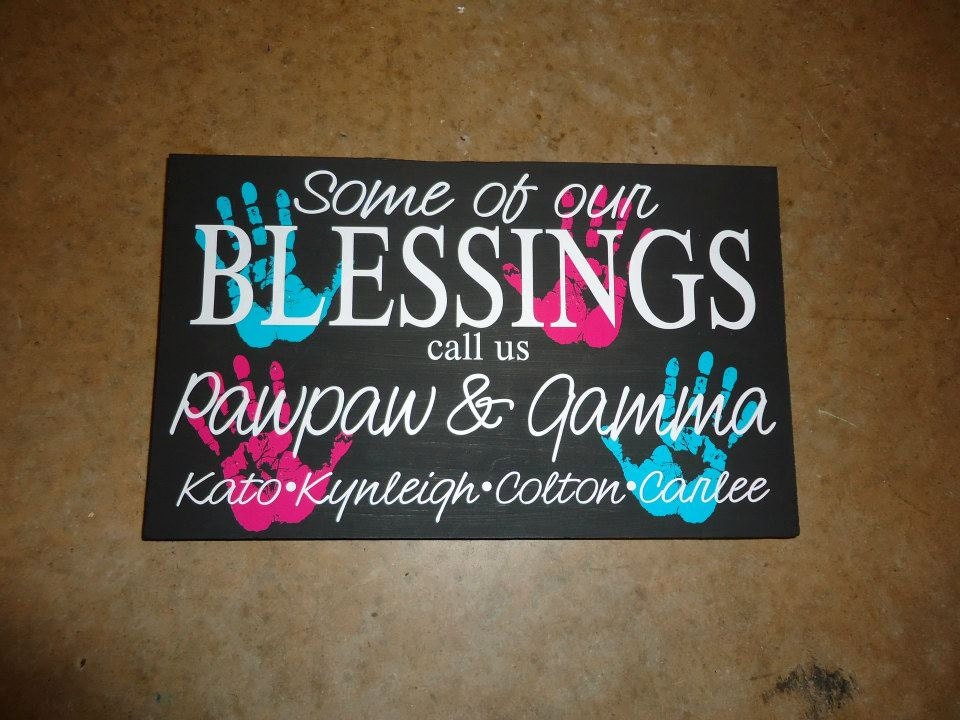 Custom Grandparent Wood Sign