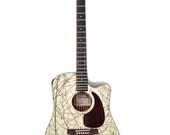 Acoustic Electric Guitar, Modified "One for the Trees" Altered, Playable Art Instrument