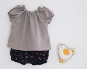 Baby girl clothing fashion tunique and bloomer coordinated, spring summer wear. Super cute. Size 12-18 months.