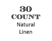 30 ct. cross stitch fabric natural linen (13.5" x 17") 30 count counted cross stitch needlework