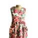 Vintage 80s Girls Rose Print Tank Tent Dress