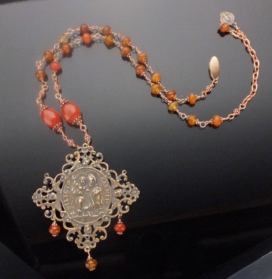 Mary with Child Jesus Necklace