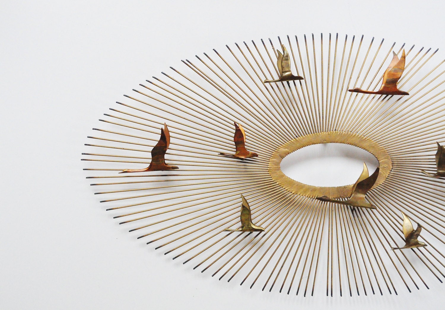 Mid-Century Sunburst Sculpture - Curtis Jere