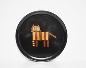 Mid-Century Couroc Tray - Tiger Tray