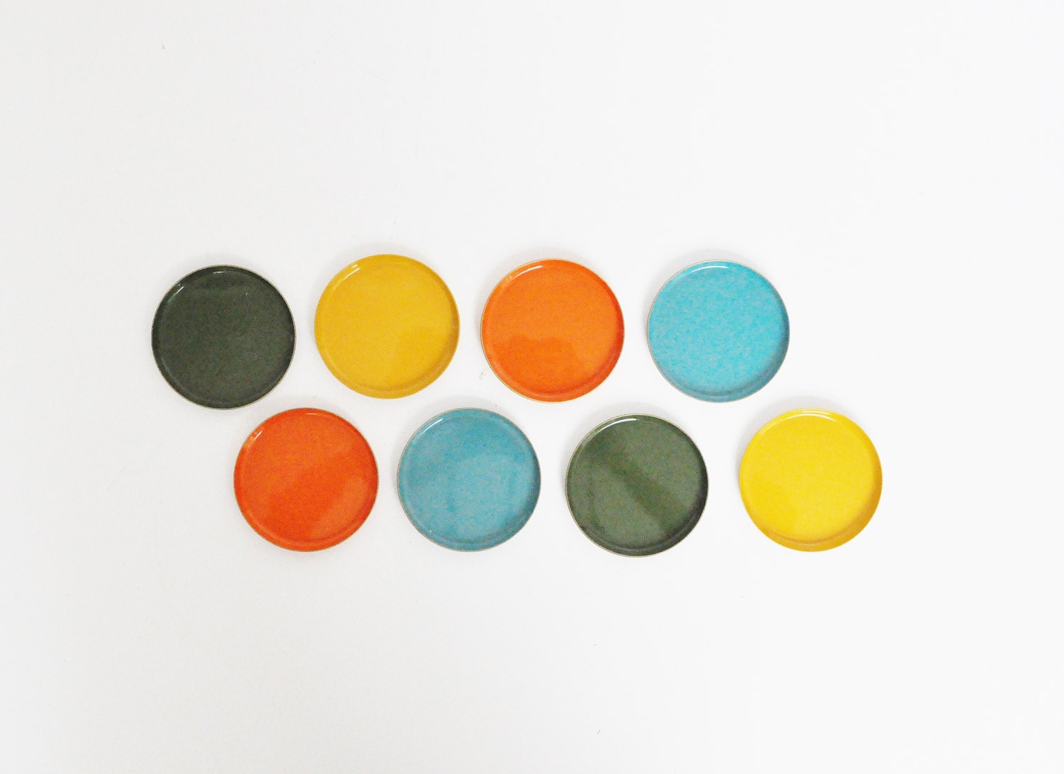 Vintage Enamel Coasters
