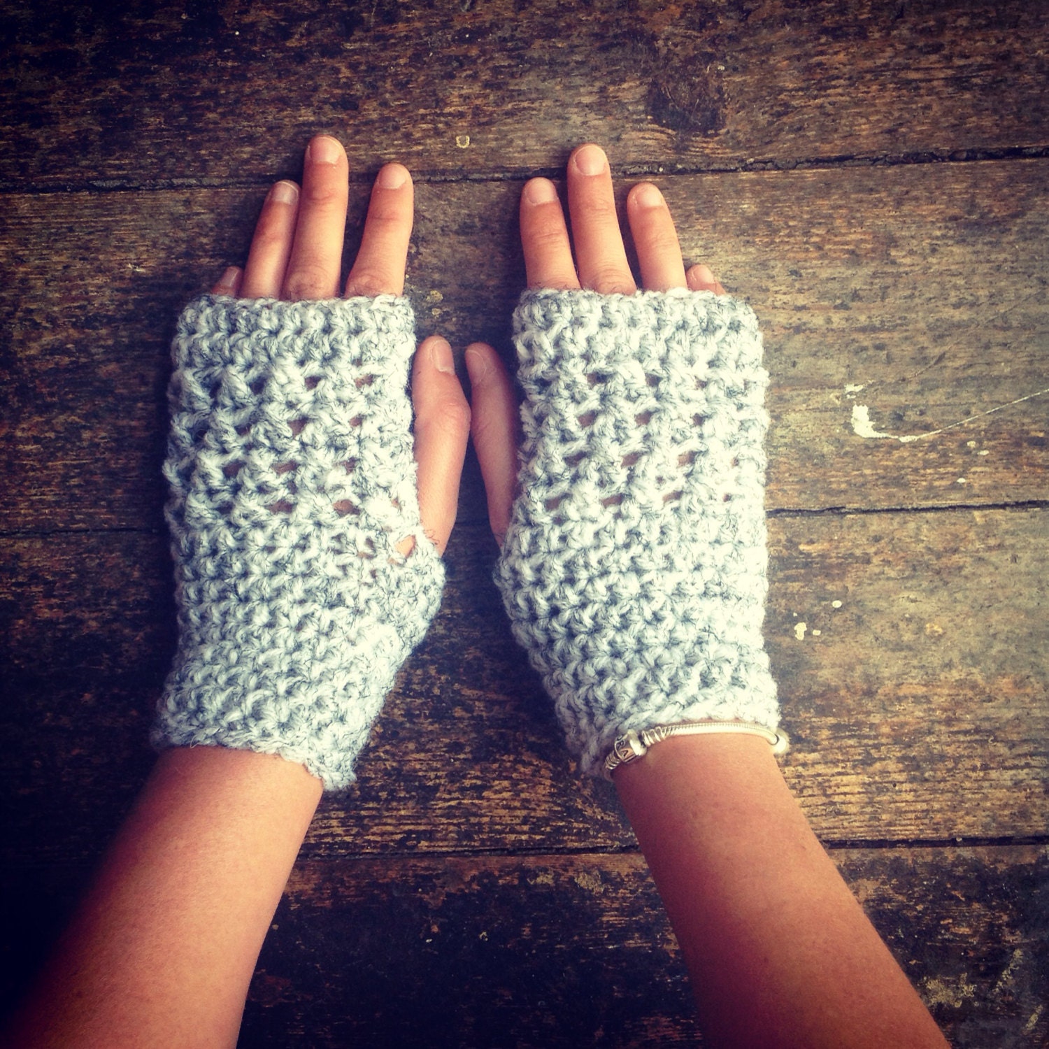 Beautiful crochet fingerless gloves, wrist warmers, mittens.