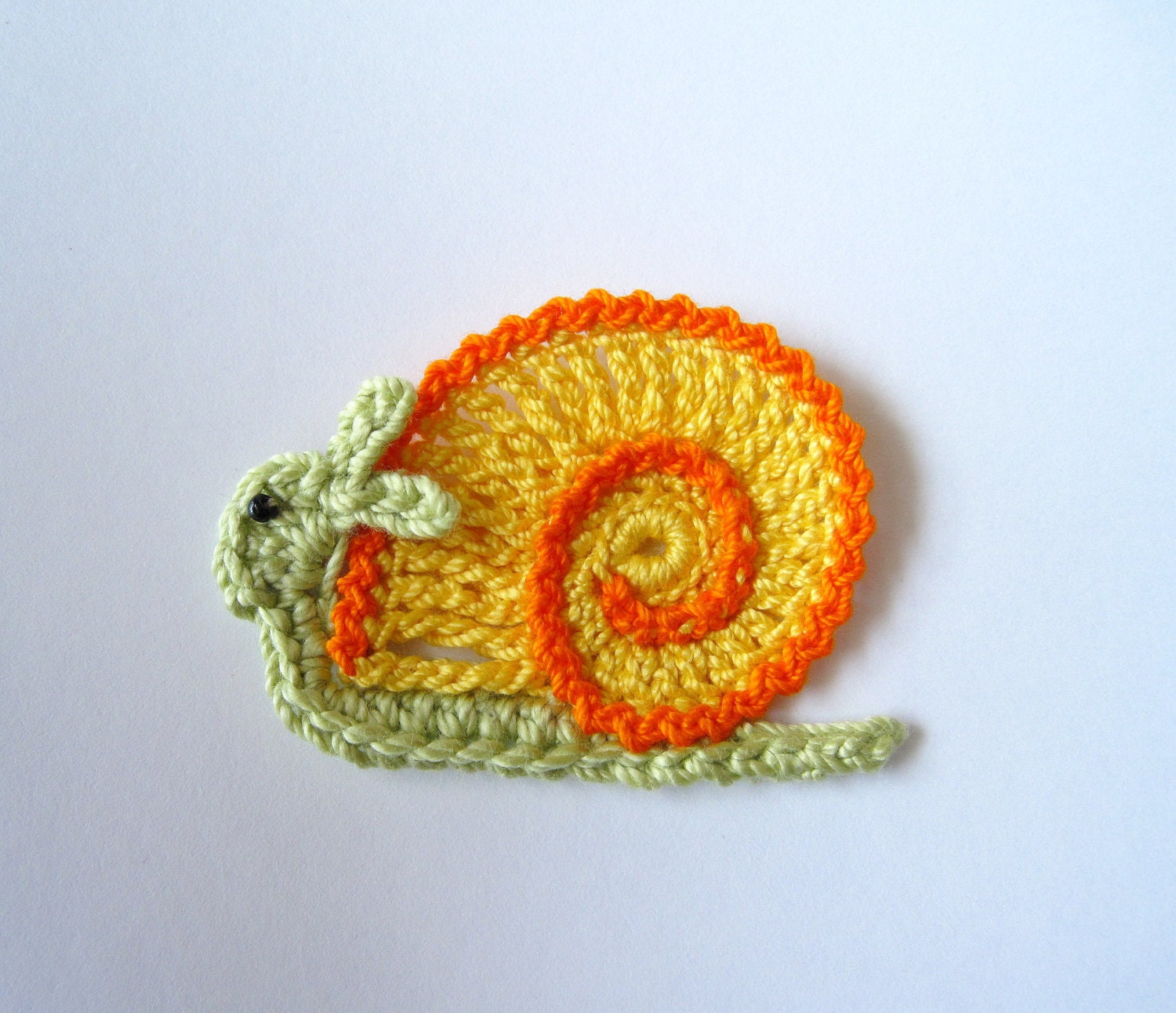 Crochet Snail Applique