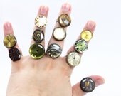 Steampunk Rings -- Vintage Clockwork Design -- Steampunk Jewelry, choose a ring for yourself, 1 of 12