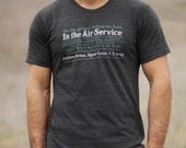 Black Short Sleeve Tee. Aviation Inspired.