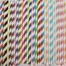 50 NAVY BLUE & White Stripe Paper Straws.....with DIY Blank Printable Pennants...Paper Drinking Straws...Cake Pop Sticks
