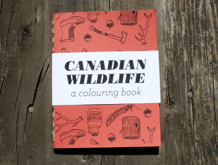 Canadian Wildlife - A Mini Colouring Book