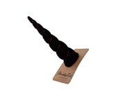 Unicorn Horn Hair Clip with Black Felt in Original Size Costume Headband Zombie Ebony Midnight Dark