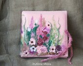 Embroidered photo album Wedding album Textile art