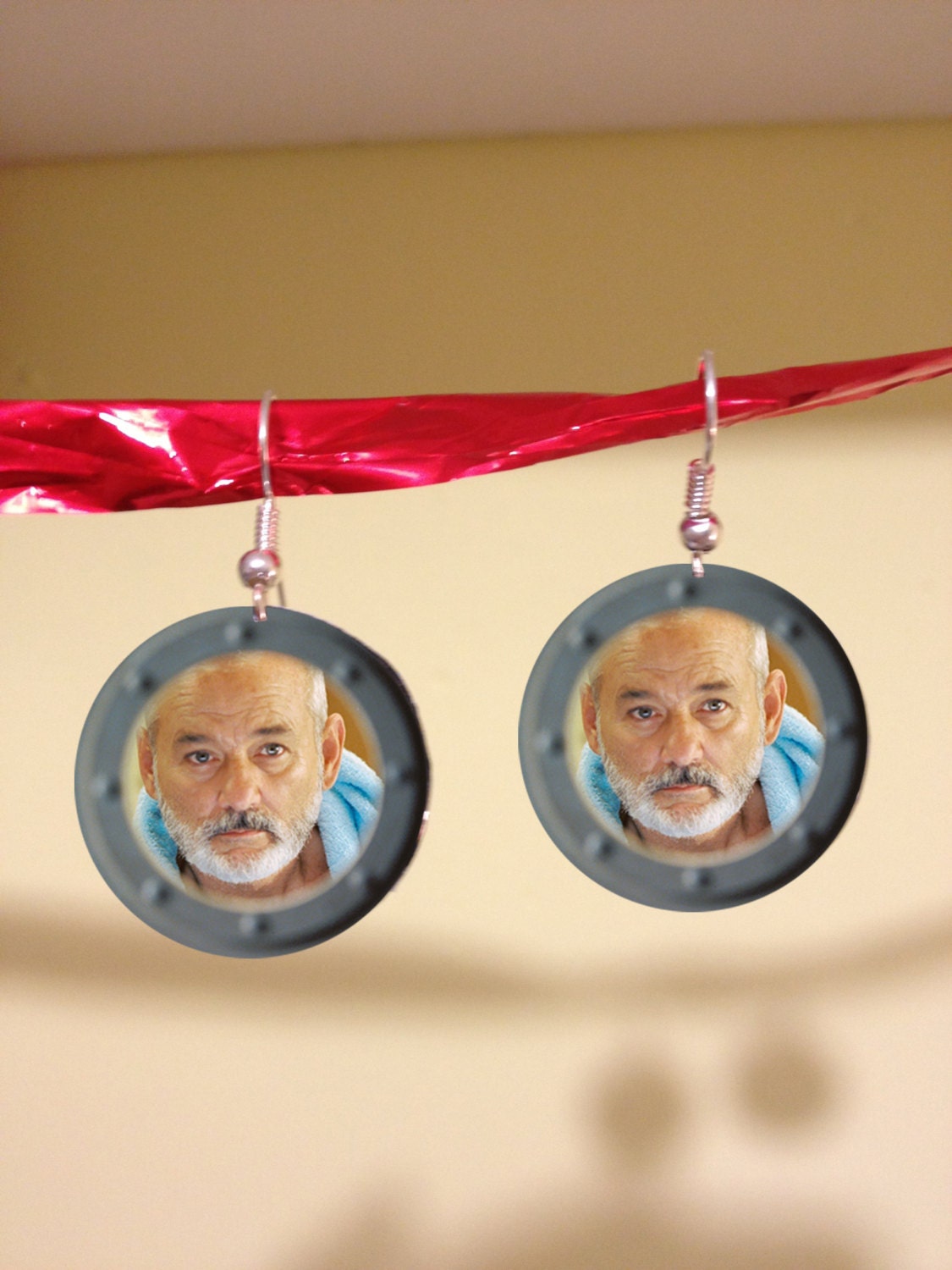 Wes Anderson's The Life Aquatic with Steve Zissou earrings