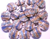 Blue Lampwork Beads 20mm - 1 piece