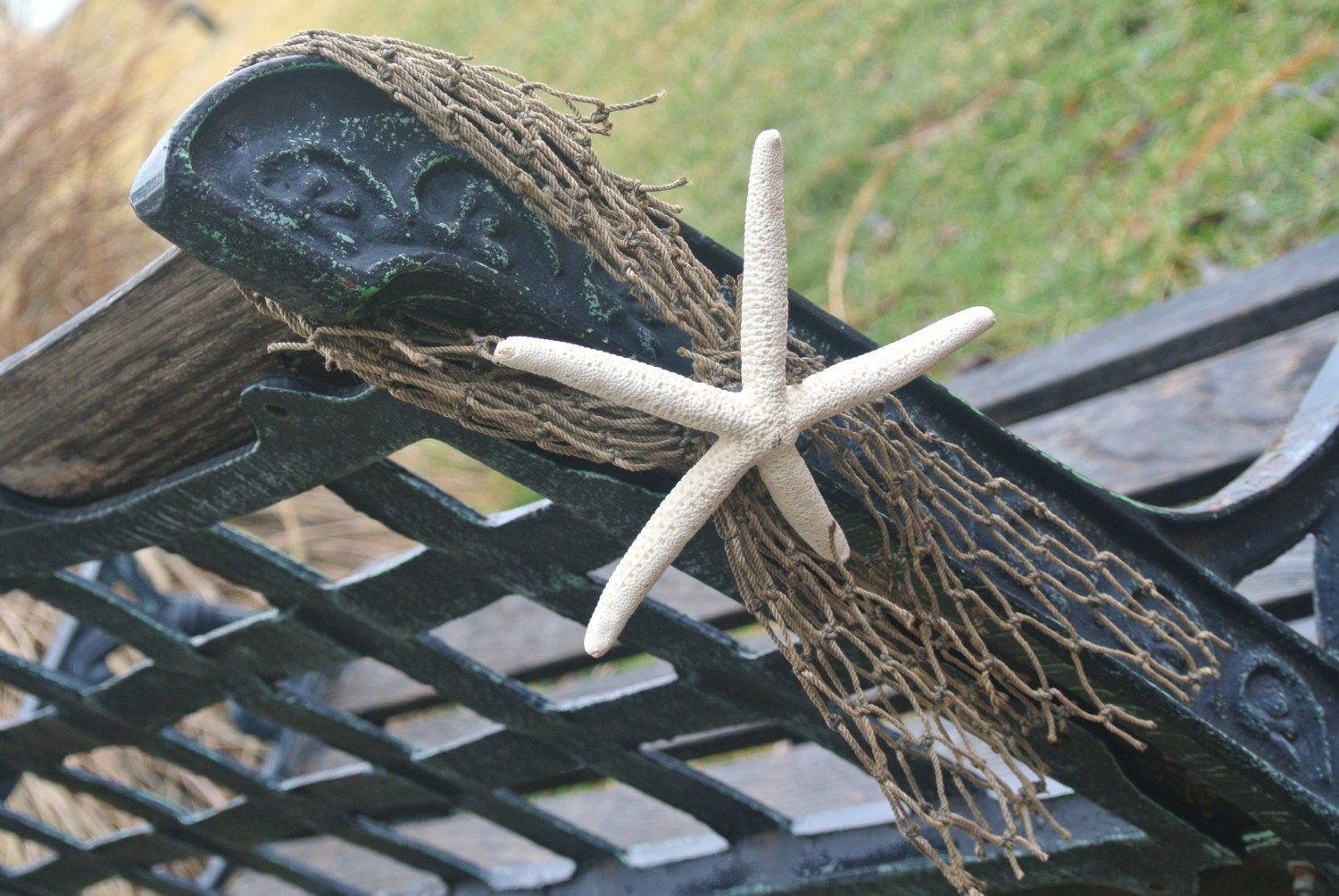 Nautical Wedding Chair Decor, Fish Net & Starfish Chair Decor, Beach Themed  Party