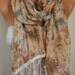 Floral Scarf - Shawl Scarf - Women  Scarf - Cowl Scarf  - Multicolor -fatwoman - Autumn / Fall Flowers