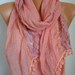 Coral Scarf  - Cotton Lace Shawl Scarf Women Shawl Scarf - Cowl