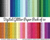 Glitter Texture Background Clip Art Instant Download 50 Colors