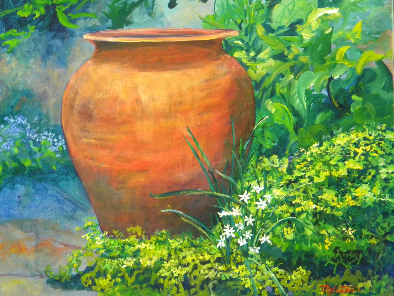 Botanic Garden Big Clay Pot