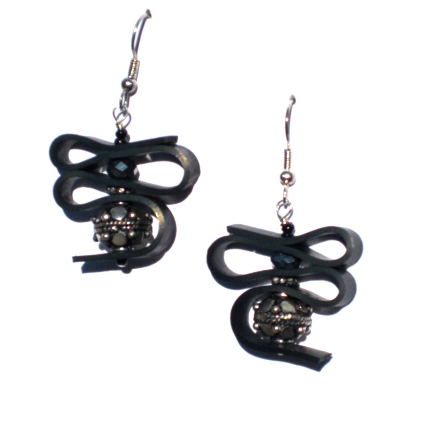 Upcycled Recycled / Inner Tube / Black/  Silver  / Rubber