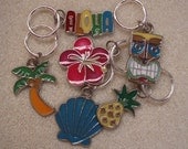 Aloha - beaded stitch markers