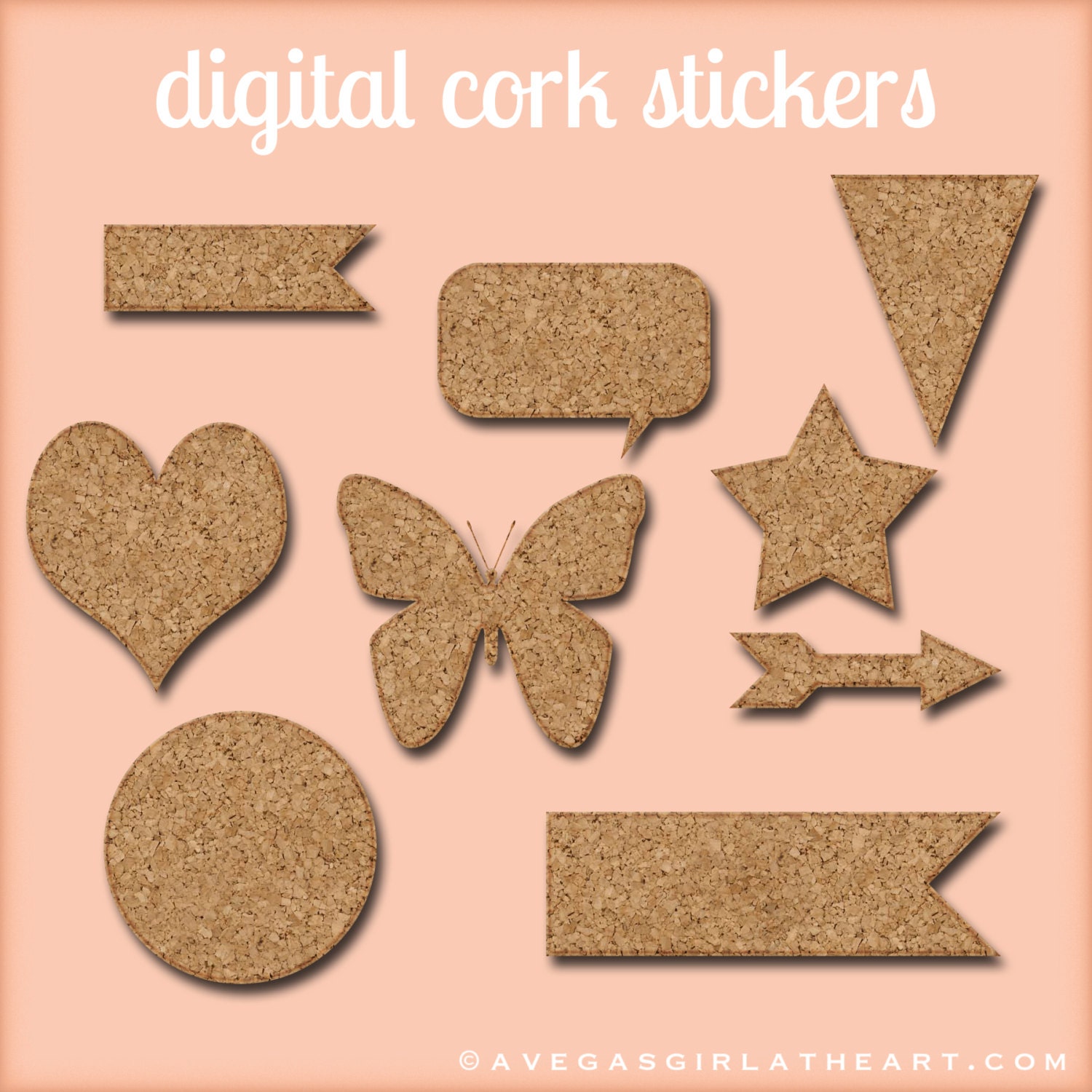Blank Digital Cork Shapes