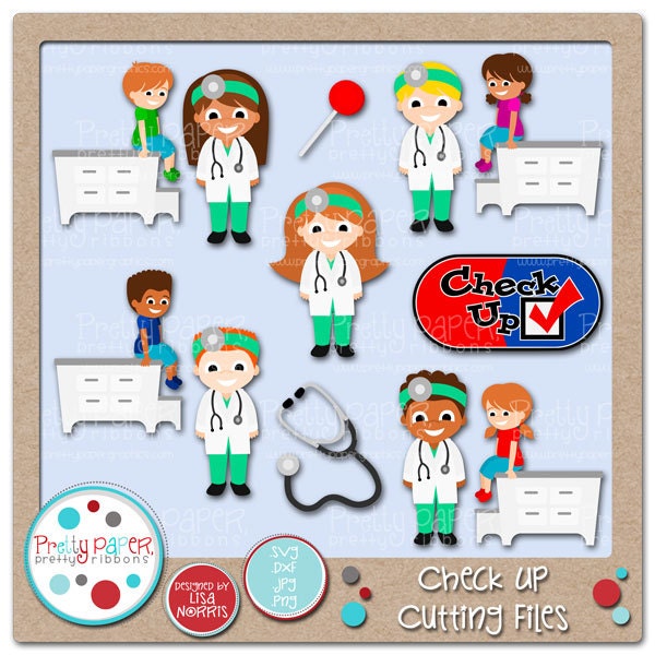 Check Up Cutting Files & Clip Art - Instant Download