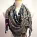 Aztec Tribal Western Abstract Print Summer Scarf Shawl Wrap With Tassels Square