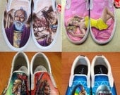 Custom painted shoes