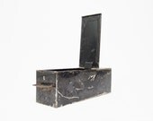 Black Vintage Metal Storage Box