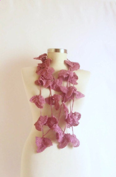 SALE SCARF  purple, horton, Necklace,collar, cowl ,long shawl , scarves ,stole,handmade