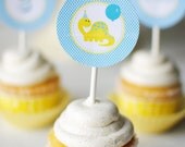 Dinosaur Birthday Party Cupcake Toppers Il_170x135