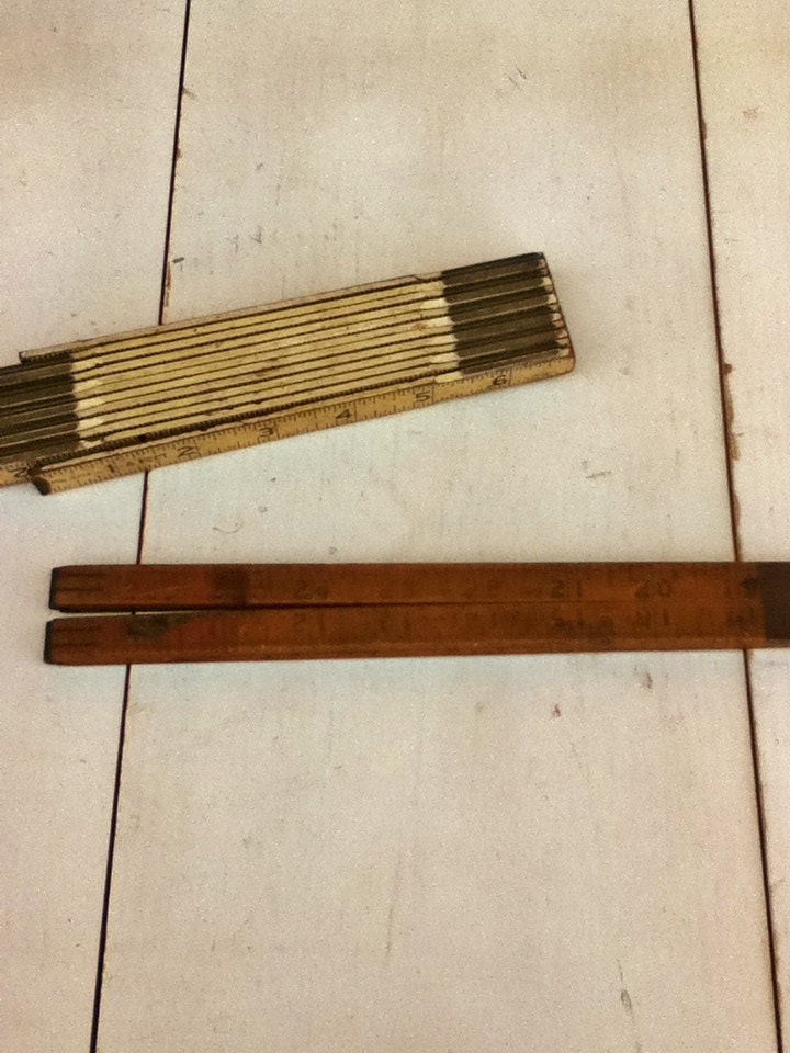 Vintage Folding Rulers / Measure