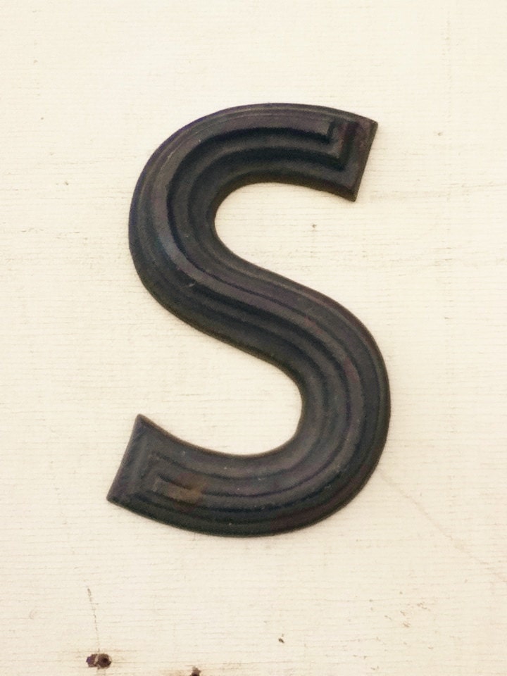 Iron Wall Letter S / Monogram