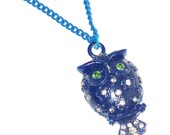 Blue OWL necklace