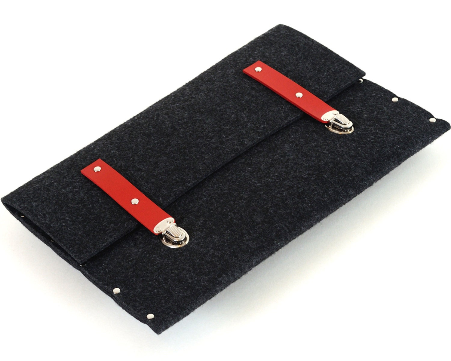 Samsung 13" cover black synthetic felt case sleeve Notebook Ultrabook UltraTouch Premium red leather