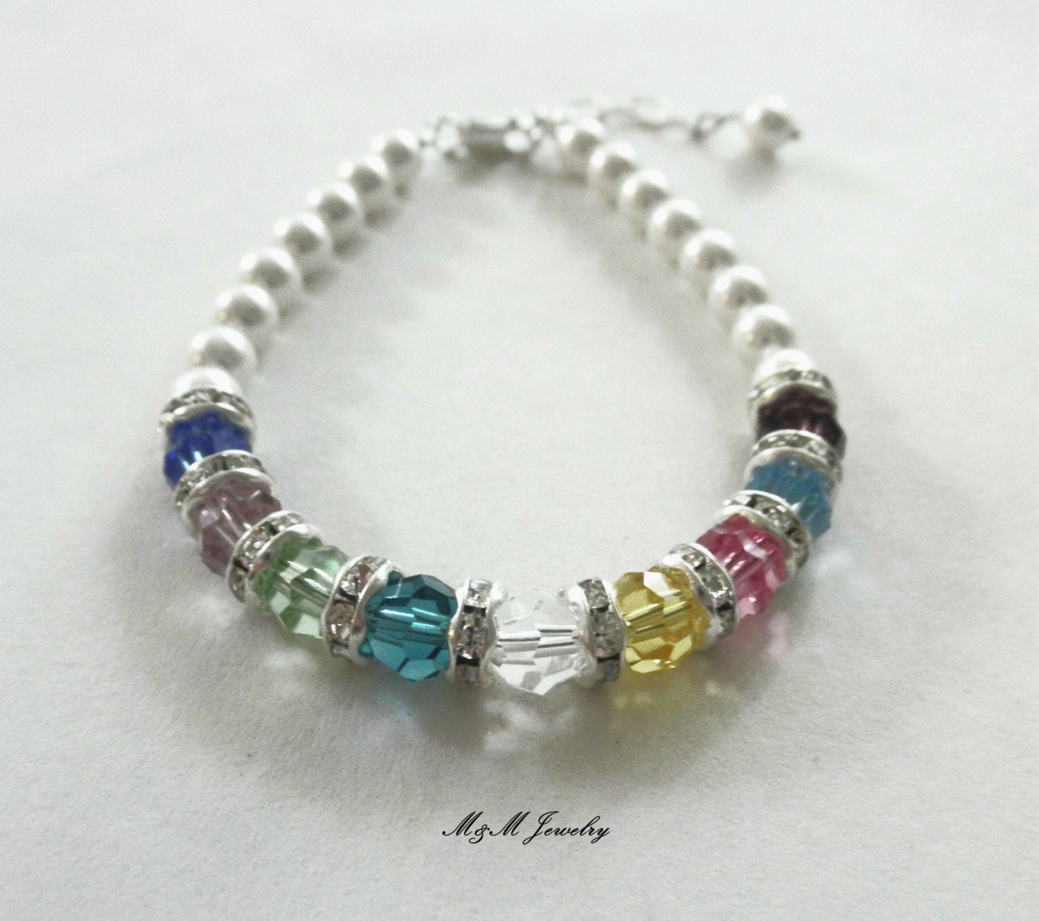 Buy birthstone jewelry for grandmothers - Grandmother Birthstone Bracelet Swarovski Crystal Sterling Silver Nana Nanny Memaw Nona Family Jewelry Keepsake Grandmother Bracelet