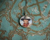 John Wayne Necklace - El Dorado - Glossy Resin Charm