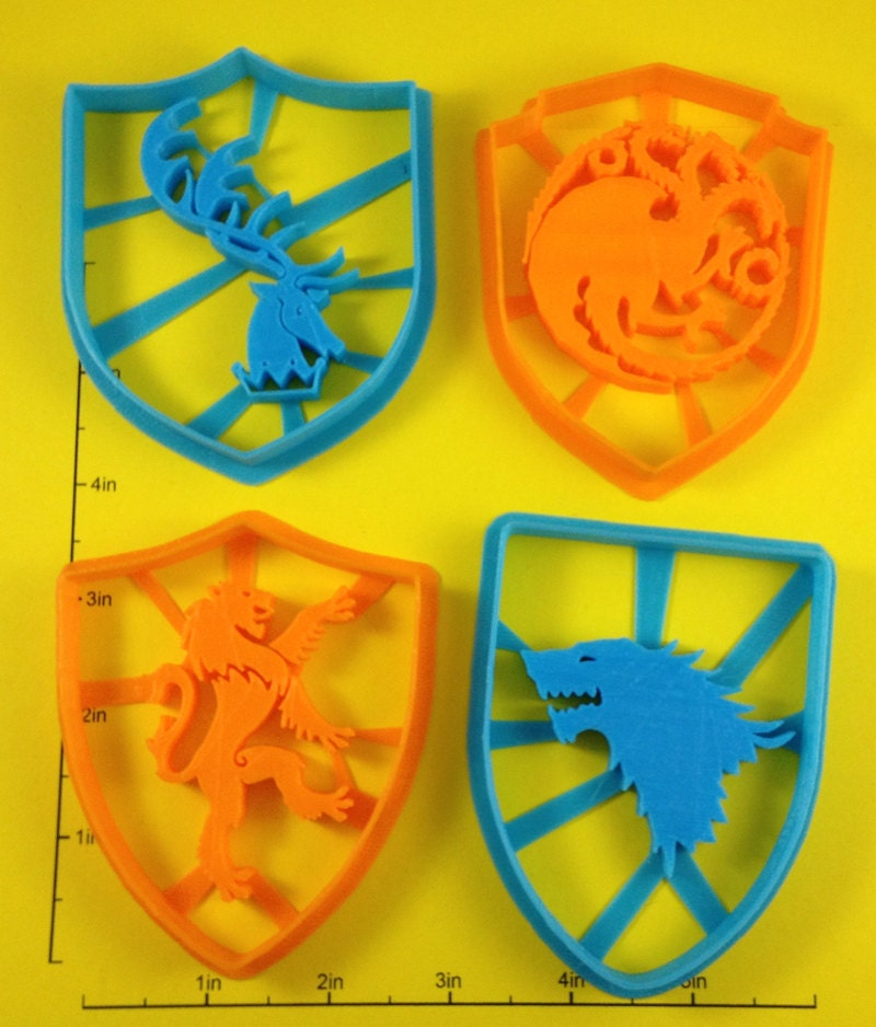 Game of Thrones Sigil Cookie Cutter Set of 4